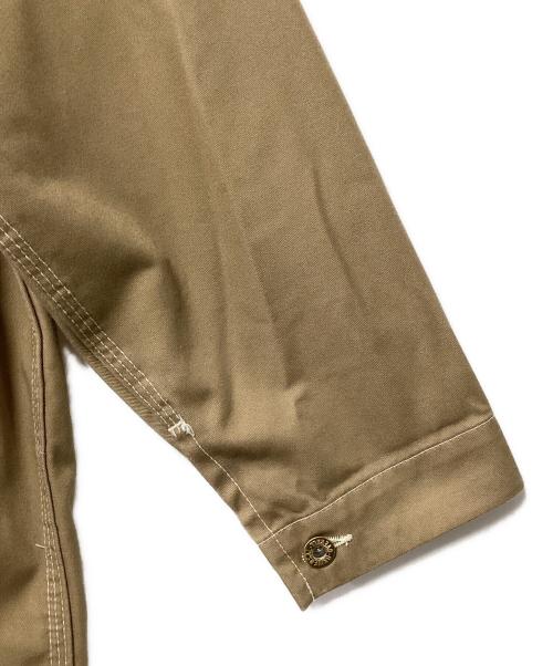 UNIVERSAL OVERALL（ユニバーサルオーバーオール）UNIVERSAL OVERALL (ユニバーサルオーバーオール) カバーオール ベージュ×ブラウン サイズ:Fの古着・服飾アイテム