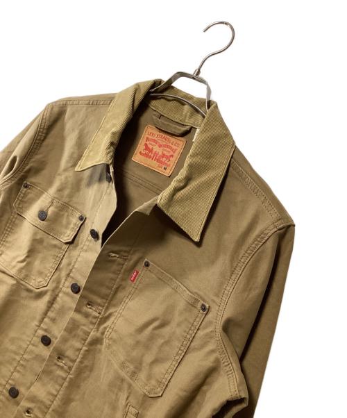 LEVI'S（リーバイス）LEVI'S (リーバイス) STOCK TRUCKER JACKET ライトブラウン サイズ:Mの古着・服飾アイテム