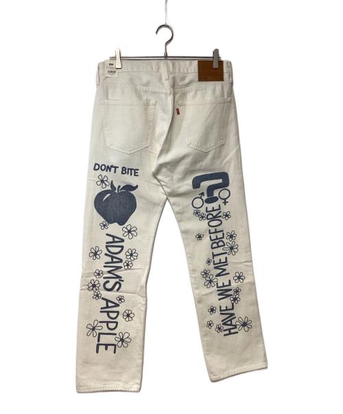 LEVI'S（リーバイス）LEVI'S (リーバイス) DAY ORIGINAL FIT WHITE PATTERN ホワイト サイズ:W32 L30の古着・服飾アイテム