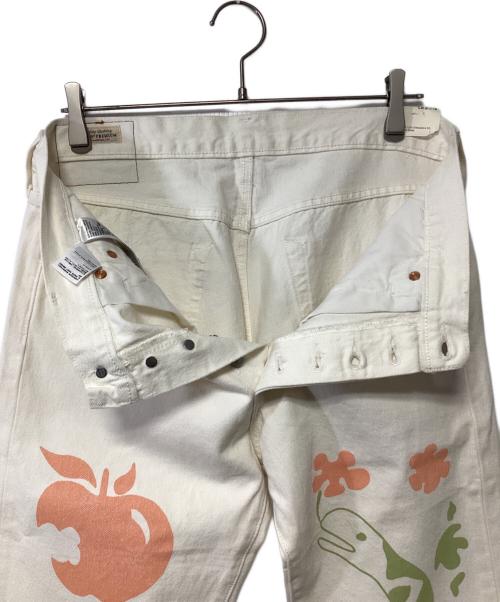 LEVI'S（リーバイス）LEVI'S (リーバイス) DAY ORIGINAL FIT WHITE PATTERN ホワイト サイズ:W32 L30の古着・服飾アイテム