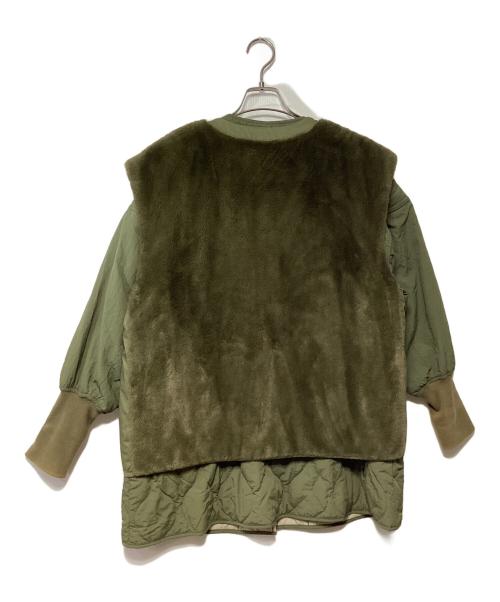 KASTANE（カスタネ）KASTANE (カスタネ) マルチウェイベスト付ミリタリーコート グリーン サイズ:Fの古着・服飾アイテム