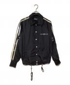DIESELディーゼル）の古着「コーチジャケット」｜ブラック×オフホワイト