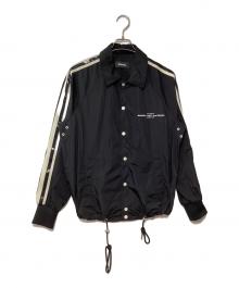 DIESEL（ディーゼル）の古着「コーチジャケット」｜ブラック×オフホワイト