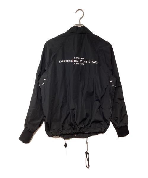 DIESEL（ディーゼル）DIESEL (ディーゼル) コーチジャケット ブラック×オフホワイト サイズ:Sの古着・服飾アイテム