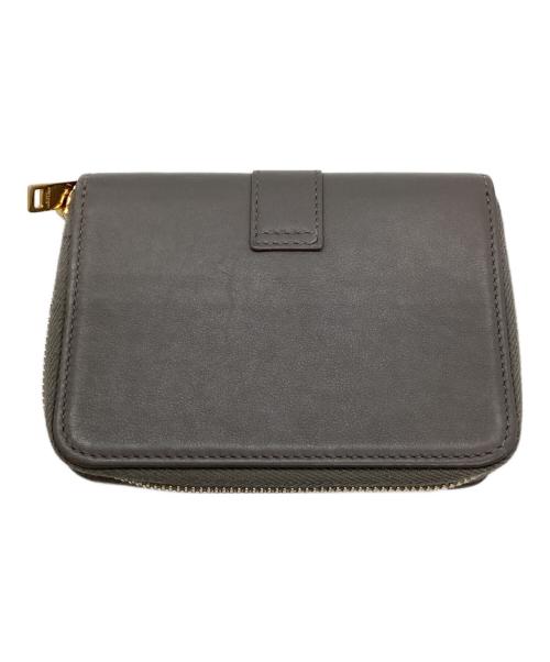 Saint Laurent Paris（サンローランパリ）Saint Laurent Paris (サンローランパリ) コンパクトウォレット グレーの古着・服飾アイテム
