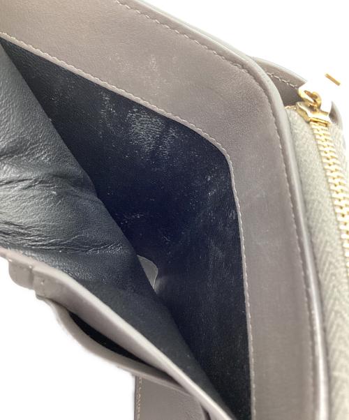 Saint Laurent Paris（サンローランパリ）Saint Laurent Paris (サンローランパリ) コンパクトウォレット グレーの古着・服飾アイテム