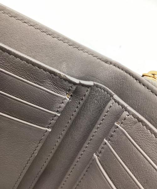 Saint Laurent Paris（サンローランパリ）Saint Laurent Paris (サンローランパリ) コンパクトウォレット グレーの古着・服飾アイテム