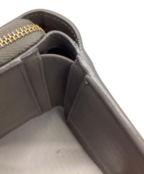 Saint Laurent Paris（サンローランパリ）Saint Laurent Paris (サンローランパリ) コンパクトウォレット グレーの古着・服飾アイテム