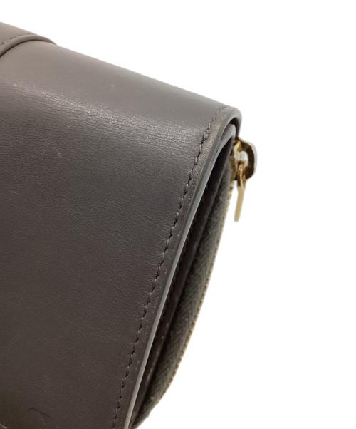 Saint Laurent Paris（サンローランパリ）Saint Laurent Paris (サンローランパリ) コンパクトウォレット グレーの古着・服飾アイテム