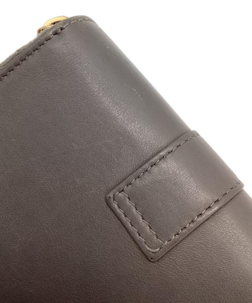 Saint Laurent Paris（サンローランパリ）Saint Laurent Paris (サンローランパリ) コンパクトウォレット グレーの古着・服飾アイテム