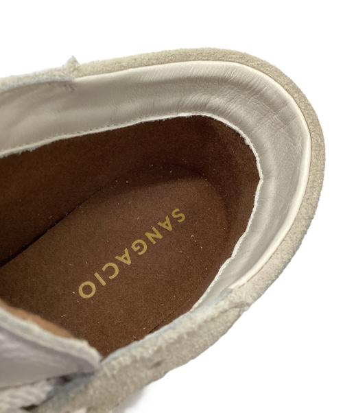 Sangacio（サンガッチョ）Sangacio (サンガッチョ) ハイカットスニーカー ホワイト×ベージュ サイズ:27.5の古着・服飾アイテム