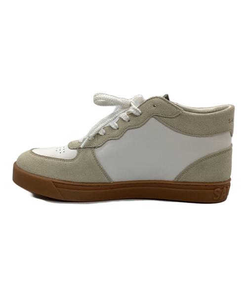 Sangacio（サンガッチョ）Sangacio (サンガッチョ) ハイカットスニーカー ホワイト×ベージュ サイズ:27.5の古着・服飾アイテム
