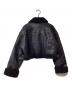 X-GIRL (エックスガール) CROPPED FAUX MOUTON RIDER'S JACKET ブラック サイズ:S：10000円