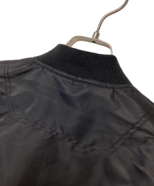 DIESEL（ディーゼル）DIESEL (ディーゼル) デニム切替MA-1ジャケット ブラック×ブルー サイズ:Sの古着・服飾アイテム