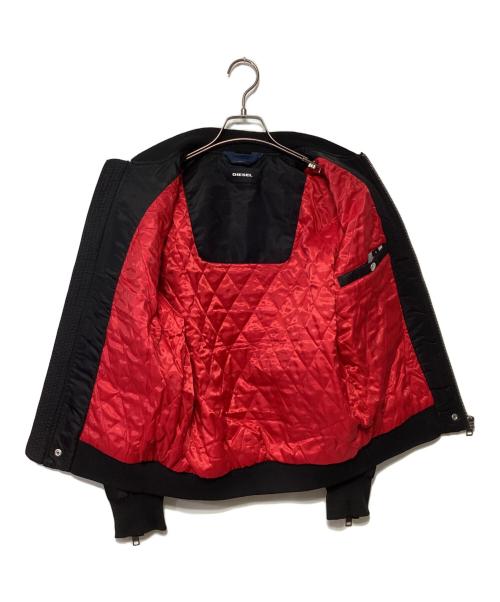 DIESEL（ディーゼル）DIESEL (ディーゼル) デニム切替MA-1ジャケット ブラック×ブルー サイズ:Sの古着・服飾アイテム