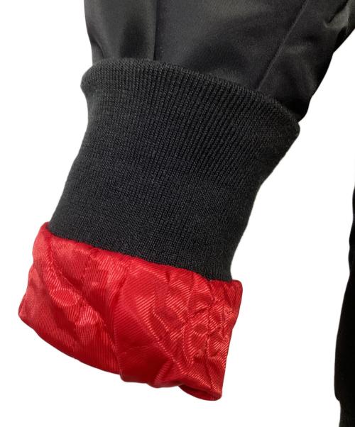 DIESEL（ディーゼル）DIESEL (ディーゼル) デニム切替MA-1ジャケット ブラック×ブルー サイズ:Sの古着・服飾アイテム