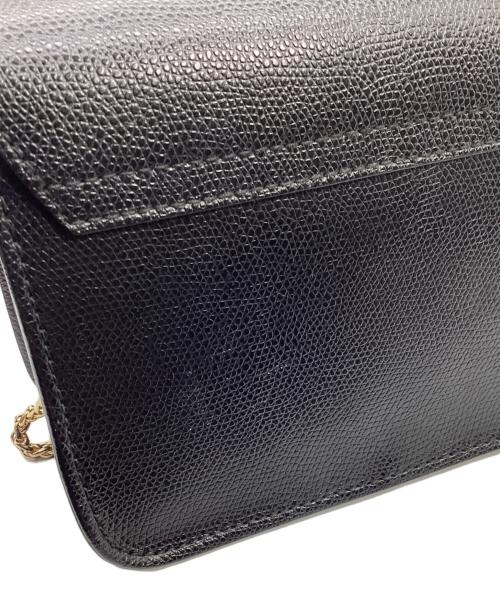 FURLA（フルラ）FURLA (フルラ) チェーンショルダーバッグ ブラックの古着・服飾アイテム