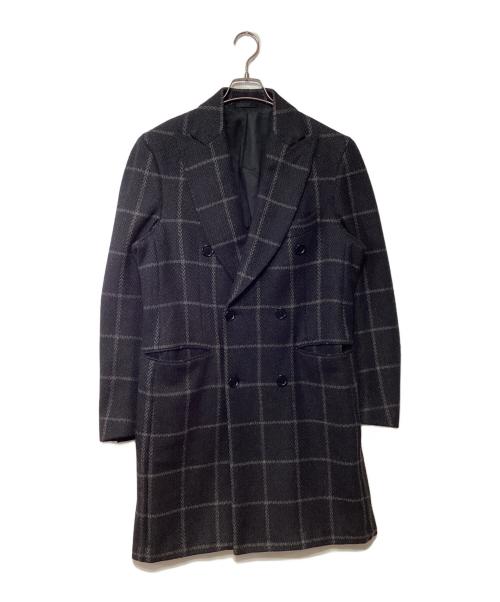 De Petrillo×ISETAN MEN'S×B.R.ONLINE（デ ペトリロ×イセタンメンズ×ビー・アール・オンライン）De Petrillo×ISETAN MEN'S×B.R.ONLINE (デ ペトリロ×イセタンメンズ×ビー・アール・オンライン) 別注チェスターコート グレー サイズ:50の古着・服飾アイテム