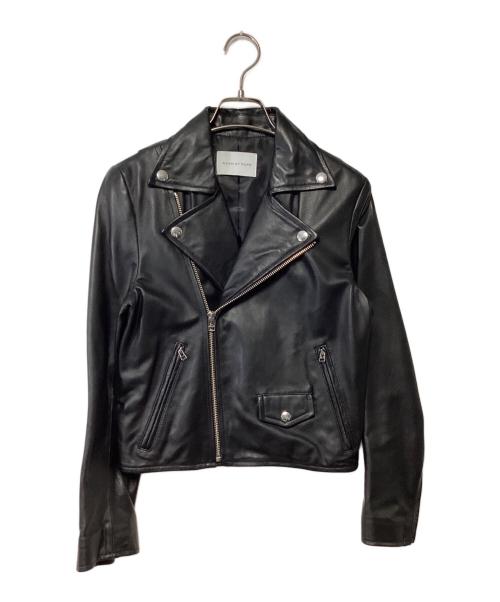 Adam et Rope（アダム エ ロペ）Adam et Rope (アダム エ ロペ) ダブルライダースジャケット ブラック サイズ:36の古着・服飾アイテム