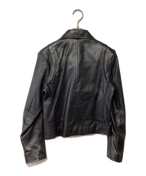 Adam et Rope（アダム エ ロペ）Adam et Rope (アダム エ ロペ) ダブルライダースジャケット ブラック サイズ:36の古着・服飾アイテム