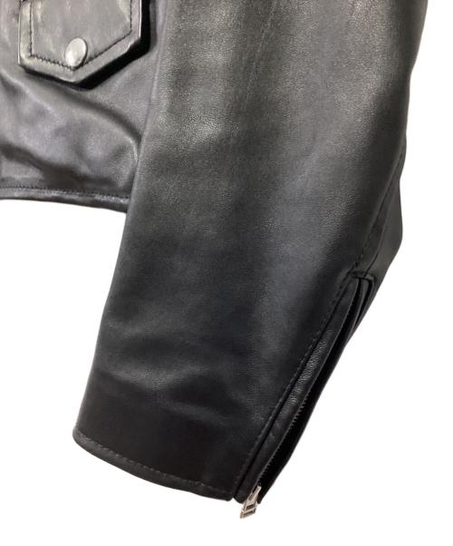 Adam et Rope（アダム エ ロペ）Adam et Rope (アダム エ ロペ) ダブルライダースジャケット ブラック サイズ:36の古着・服飾アイテム