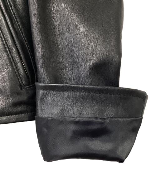 Adam et Rope（アダム エ ロペ）Adam et Rope (アダム エ ロペ) ダブルライダースジャケット ブラック サイズ:36の古着・服飾アイテム