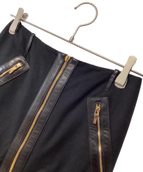 GUCCI（グッチ）GUCCI (グッチ) ウールスカート ブラック サイズ:38の古着・服飾アイテム