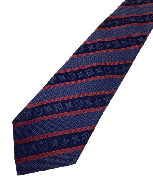 LOUIS VUITTON（ルイ ヴィトン）LOUIS VUITTON (ルイ ヴィトン) ネクタイ ネイビー×レッド サイズ:記載無しの古着・服飾アイテム