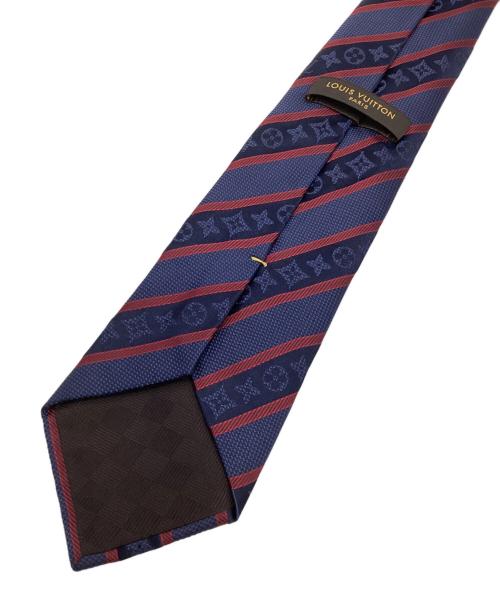 LOUIS VUITTON（ルイ ヴィトン）LOUIS VUITTON (ルイ ヴィトン) ネクタイ ネイビー×レッド サイズ:記載無しの古着・服飾アイテム
