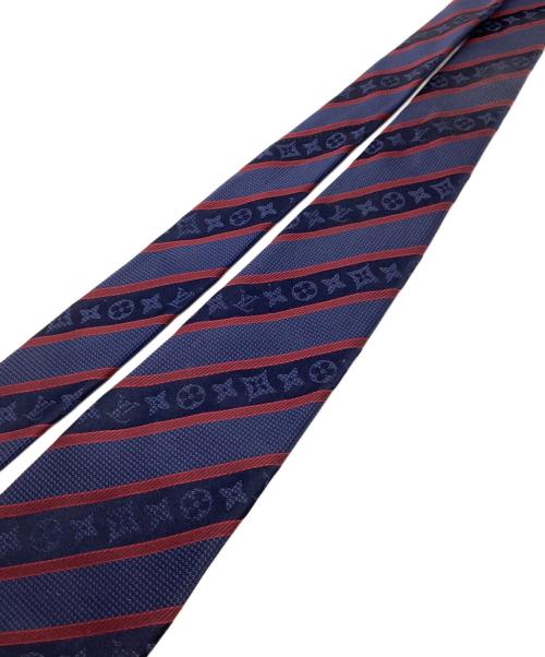 LOUIS VUITTON（ルイ ヴィトン）LOUIS VUITTON (ルイ ヴィトン) ネクタイ ネイビー×レッド サイズ:記載無しの古着・服飾アイテム