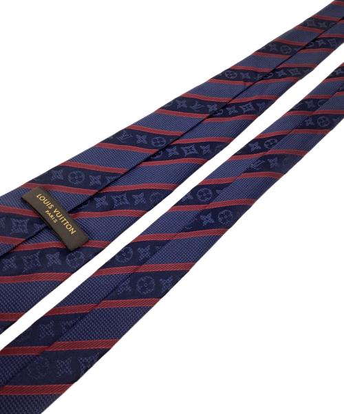 LOUIS VUITTON（ルイ ヴィトン）LOUIS VUITTON (ルイ ヴィトン) ネクタイ ネイビー×レッド サイズ:記載無しの古着・服飾アイテム