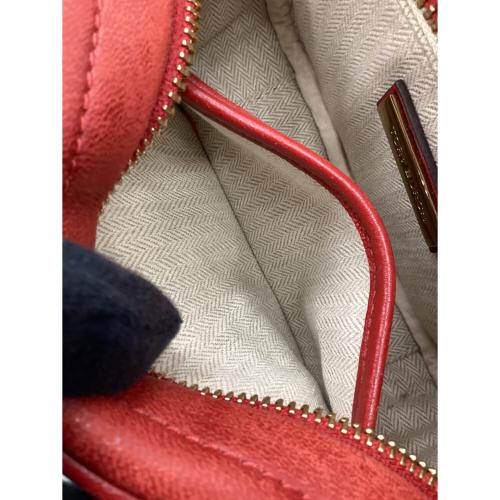 TORY BURCH（トリーバーチ）TORY BURCH (トリーバーチ) キラシェブロンカメラバッグ レッド×ピンクの古着・服飾アイテム