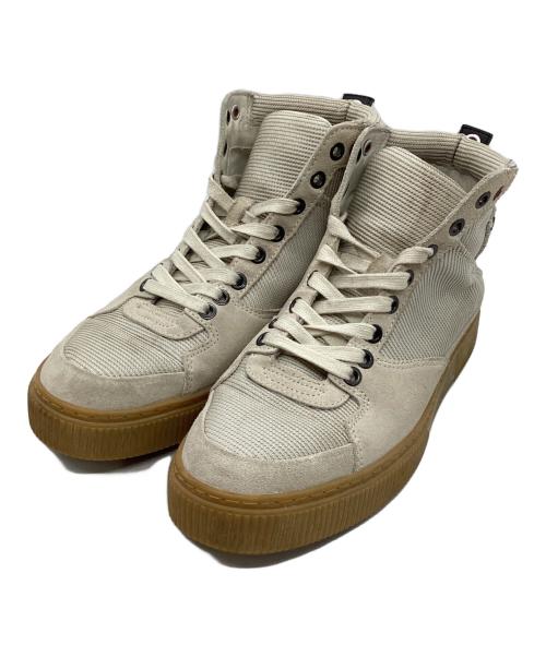 DIESEL（ディーゼル）DIESEL (ディーゼル) ミドカットスニーカー アイボリー サイズ:25.5の古着・服飾アイテム