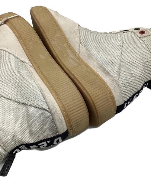 DIESEL（ディーゼル）DIESEL (ディーゼル) ミドカットスニーカー アイボリー サイズ:25.5の古着・服飾アイテム