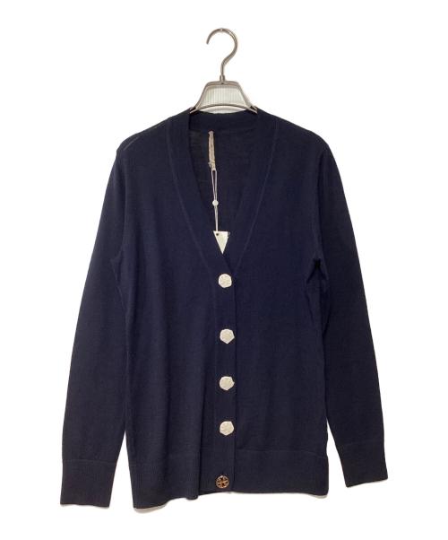 TORY BURCH（トリーバーチ）TORY BURCH (トリーバーチ) 薄手カーディガン ネイビー サイズ:Mの古着・服飾アイテム
