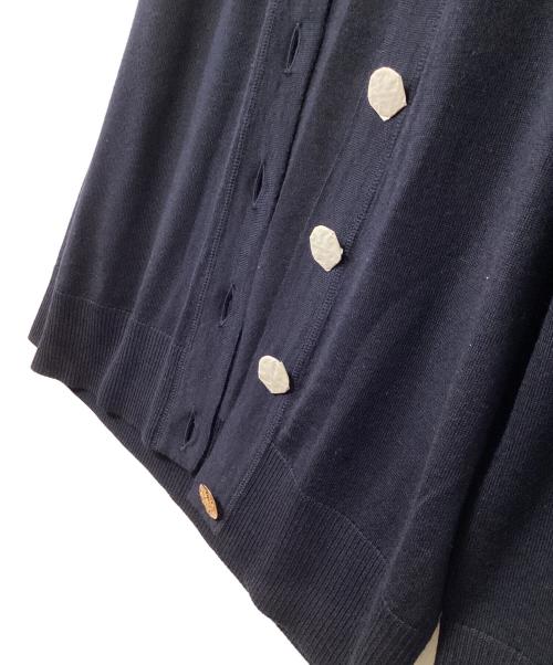 TORY BURCH（トリーバーチ）TORY BURCH (トリーバーチ) 薄手カーディガン ネイビー サイズ:Mの古着・服飾アイテム