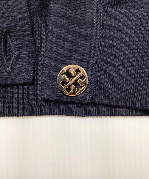 TORY BURCH（トリーバーチ）TORY BURCH (トリーバーチ) 薄手カーディガン ネイビー サイズ:Mの古着・服飾アイテム