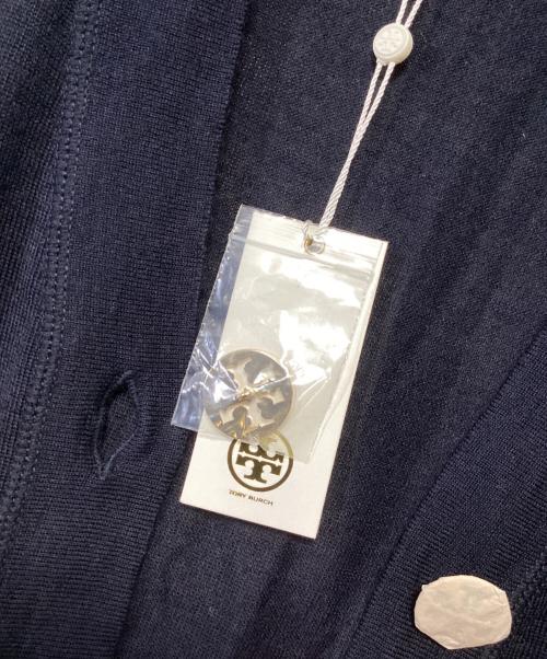 TORY BURCH（トリーバーチ）TORY BURCH (トリーバーチ) 薄手カーディガン ネイビー サイズ:Mの古着・服飾アイテム