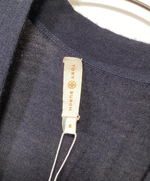 TORY BURCH（トリーバーチ）TORY BURCH (トリーバーチ) 薄手カーディガン ネイビー サイズ:Mの古着・服飾アイテム