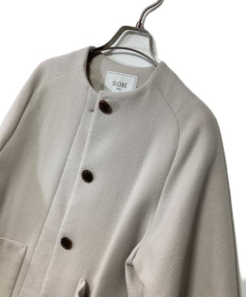 SLOBE IENA（スローブ イエナ）SLOBE IENA (スローブ イエナ) ウールコート アイボリー サイズ:34の古着・服飾アイテム
