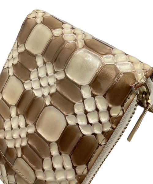 HER SCHEDULE（ハースケジュール）HER SCHEDULE (ハースケジュール) ラウンドジップウォレット ベージュの古着・服飾アイテム