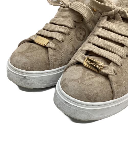 LOUIS VUITTON（ルイ ヴィトン）LOUIS VUITTON (ルイ ヴィトン) タイムアウトラインスニーカー ベージュ サイズ:35の古着・服飾アイテム