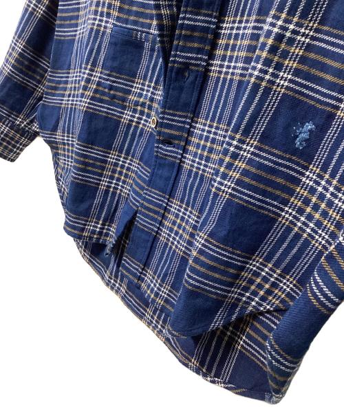 45R（フォーティファイブ・アール）45R (フォーティファイブ・アール) 長袖シャツ ブルー サイズ:記載なしの古着・服飾アイテム