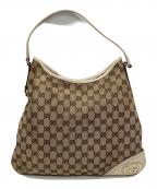 GUCCIグッチ）の古着「ワンショルダーバッグ」｜ベージュ×アイボリー