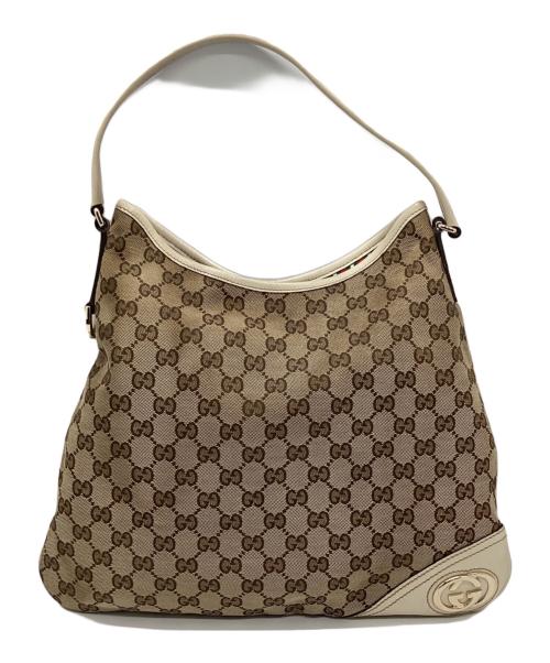 GUCCI（グッチ）GUCCI (グッチ) ワンショルダーバッグ ベージュ×アイボリーの古着・服飾アイテム