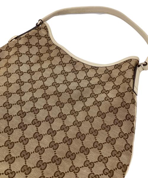 GUCCI（グッチ）GUCCI (グッチ) ワンショルダーバッグ ベージュ×アイボリーの古着・服飾アイテム