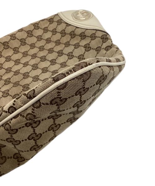 GUCCI（グッチ）GUCCI (グッチ) ワンショルダーバッグ ベージュ×アイボリーの古着・服飾アイテム