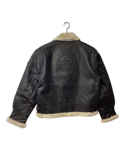 SUNTORY BOSS（サントリーボス）SUNTORY BOSS (サントリーボス) フライトジャケット ブラック サイズ:LLの古着・服飾アイテム