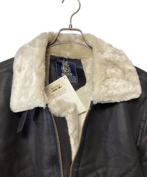 SUNTORY BOSS（サントリーボス）SUNTORY BOSS (サントリーボス) フライトジャケット ブラック サイズ:LLの古着・服飾アイテム