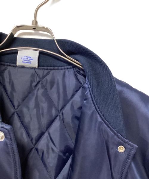 Champion（チャンピオン）Champion (チャンピオン) ベースボールジャケット ネイビー サイズ:LARGEの古着・服飾アイテム